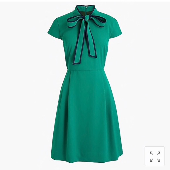 J. Crew Dresses & Skirts - NWT Tie-neck dress in 365 crepe